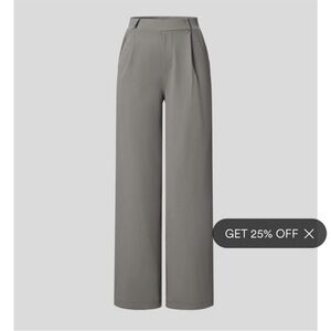 Halara Grey Straight Leg Work Pants (M)
